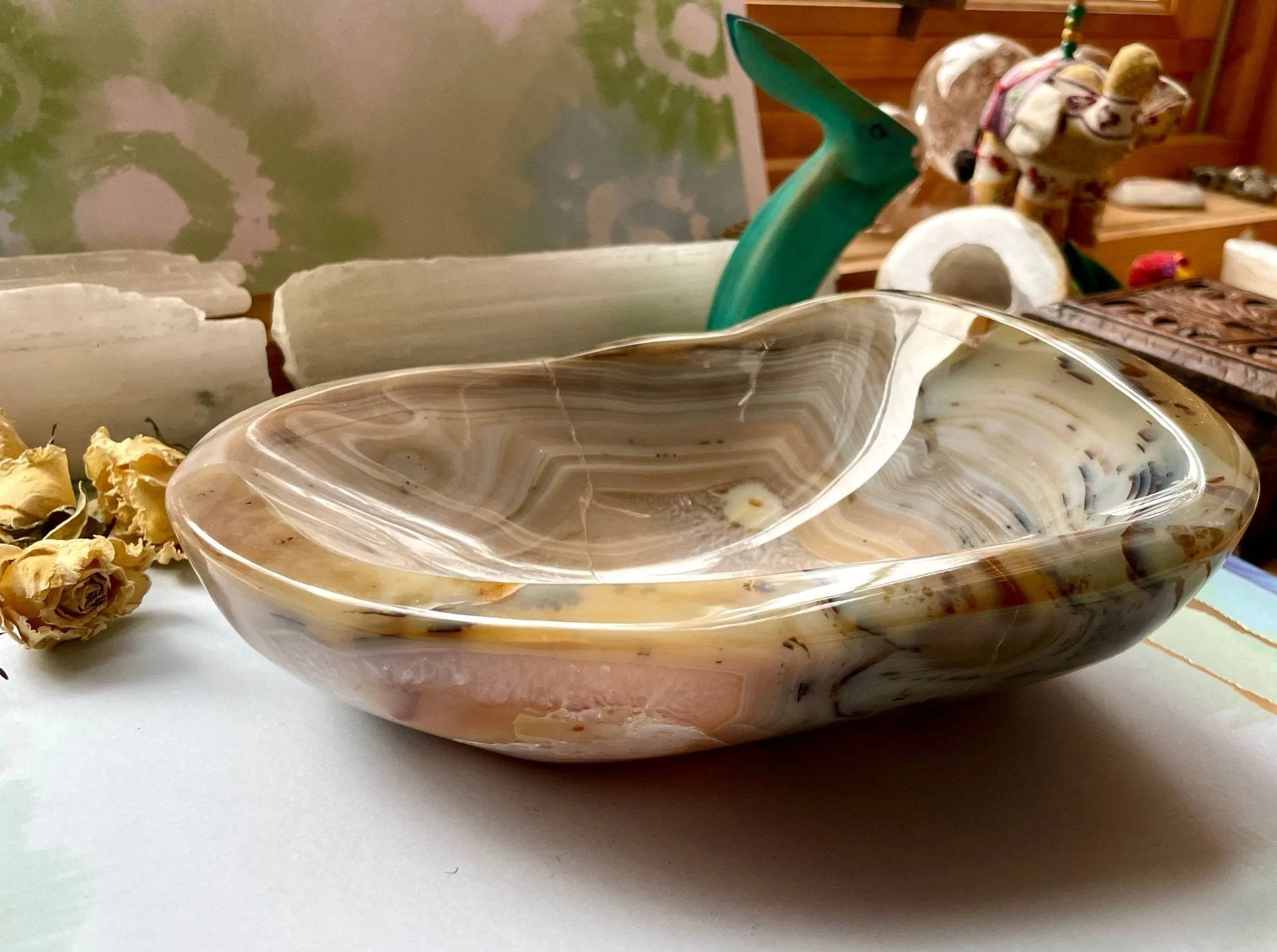 Forever Flower Agate Bowl