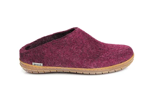 Glerup Slip on - Rubber Sole - Cranberry