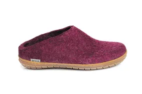 Glerup Slip on - Rubber Sole - Cranberry