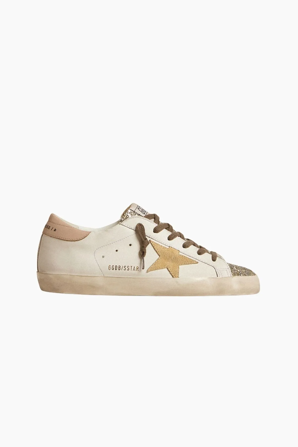 Super Star White Platinum Yellow Pink Golden Goose Sneaker