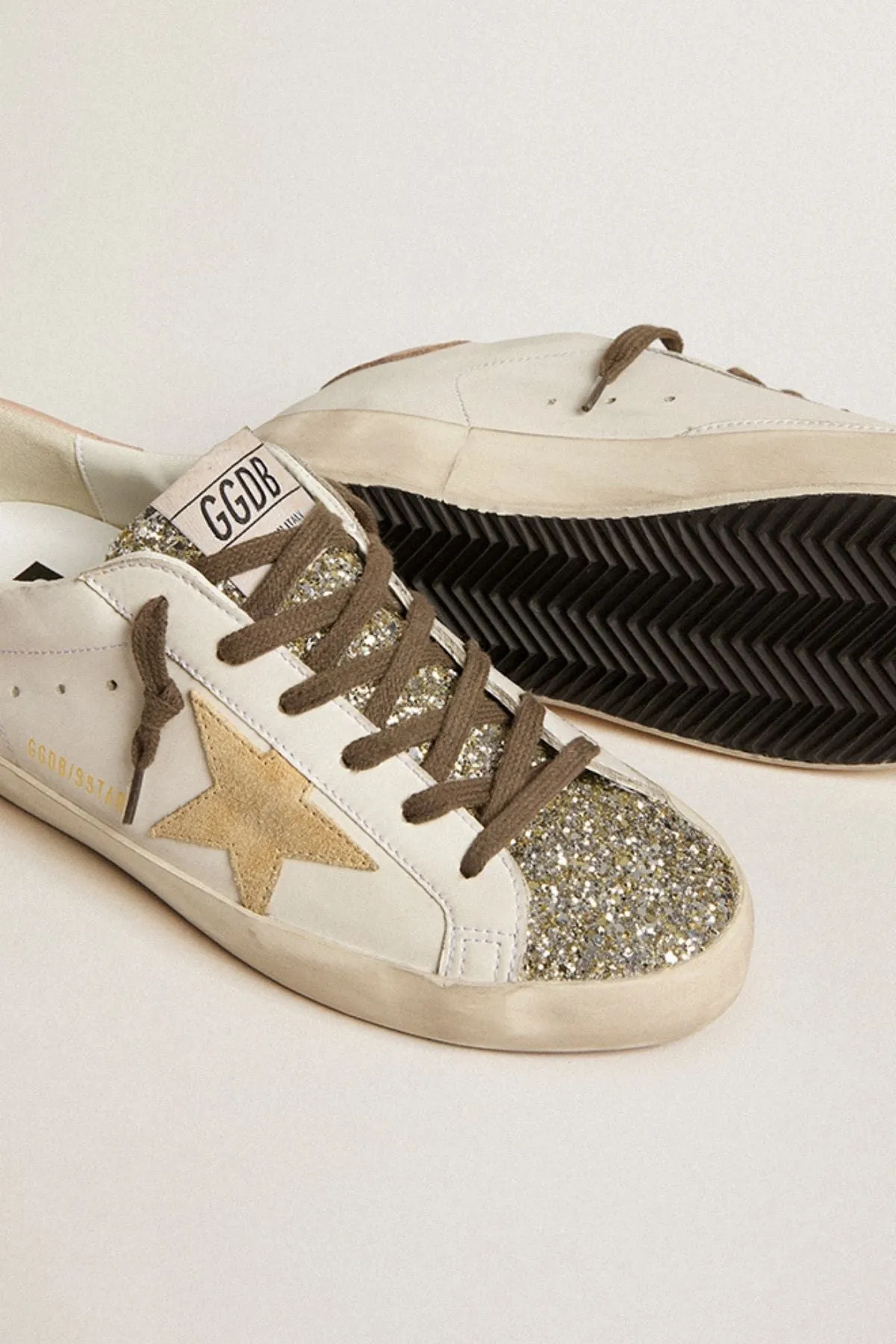 Super Star White Platinum Yellow Pink Golden Goose Sneaker