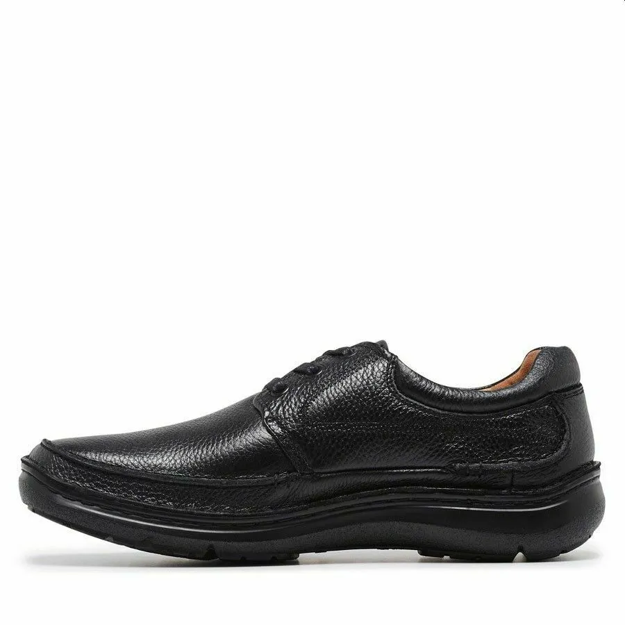 Hush Puppies Borrow Shoes Lace Up Black Extra Wide Casual Dress Shoes