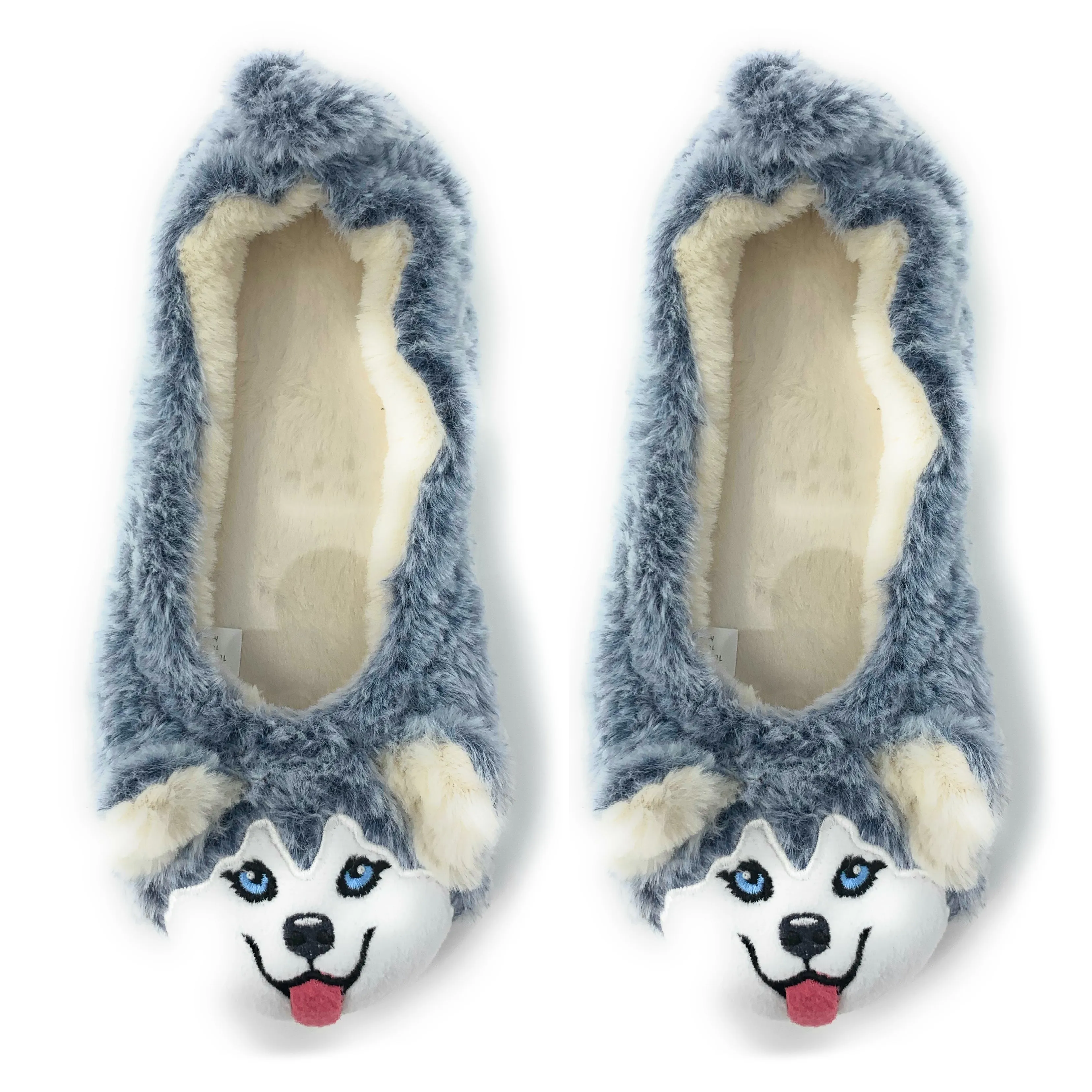 Husky Plush Slippers