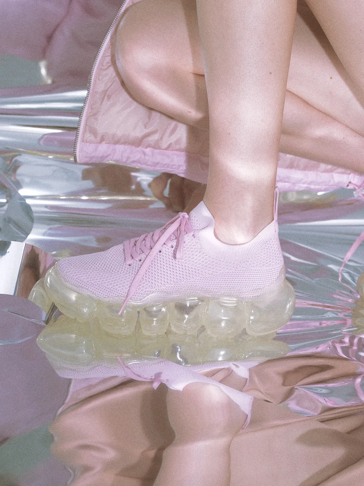 “Jewelry” Basic Shoes / Clear Pink