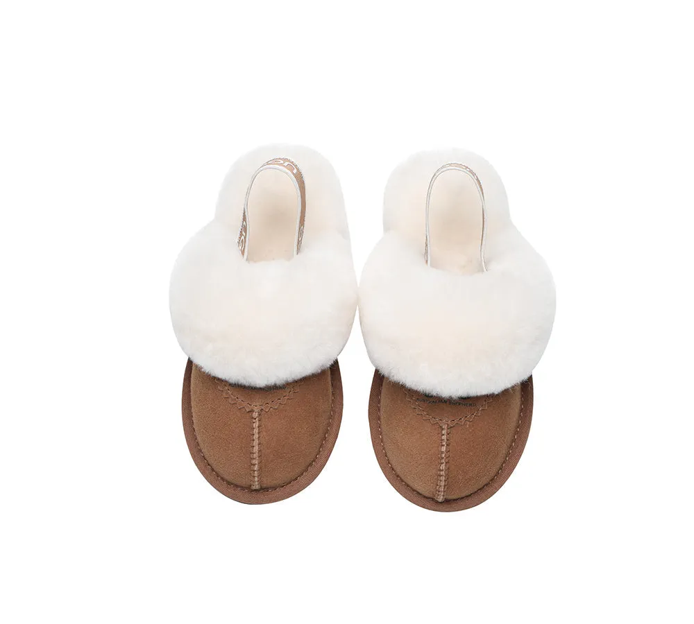 Kids Slingback Ugg Slipper Waffle Plus