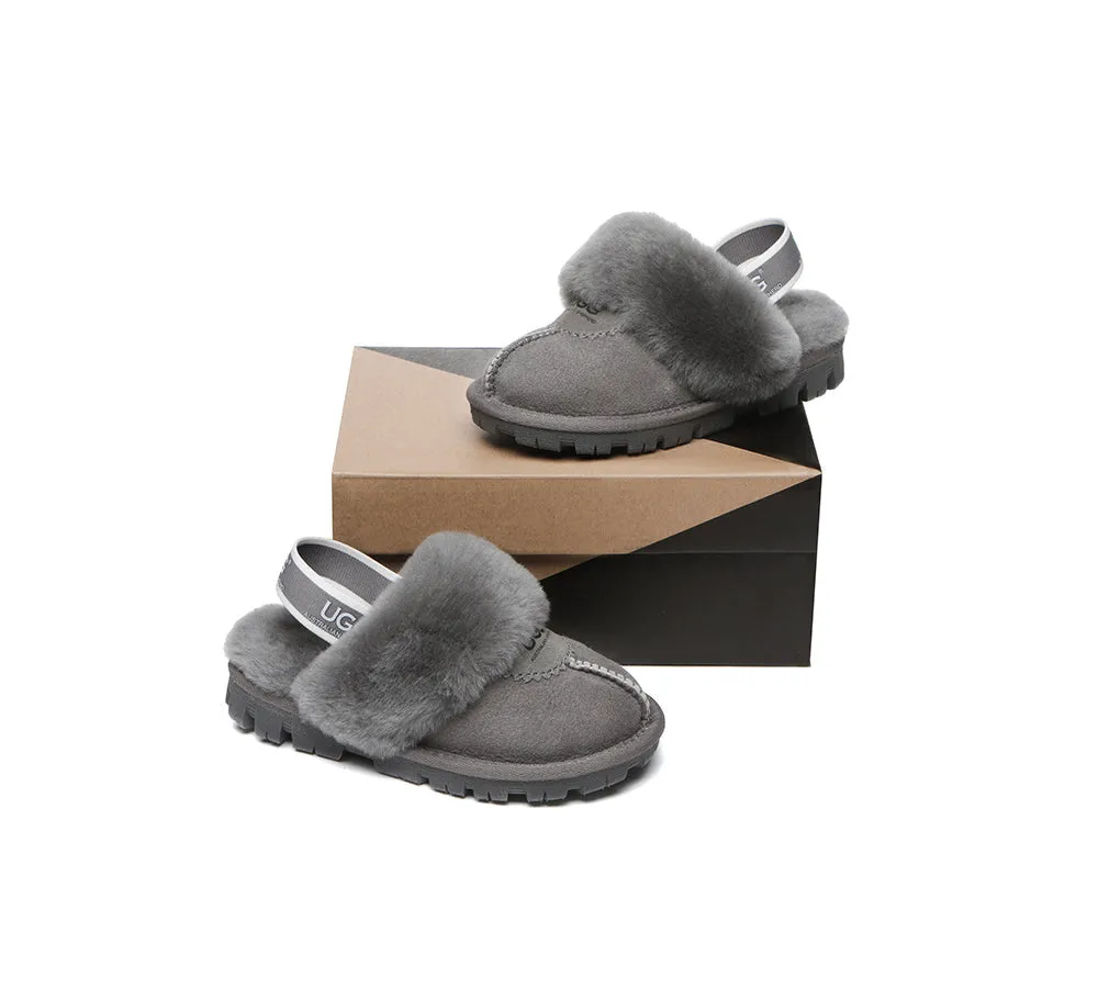 Kids Slingback Ugg Slipper Waffle Plus