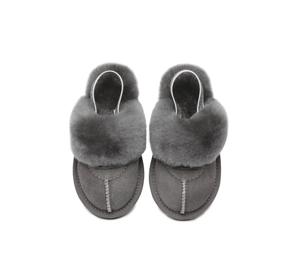 Kids Slingback Ugg Slipper Waffle Plus