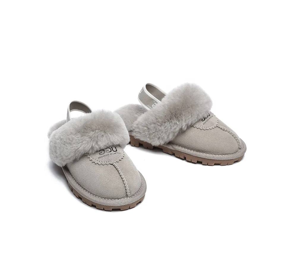 Kids Slingback Ugg Slipper Waffle Plus