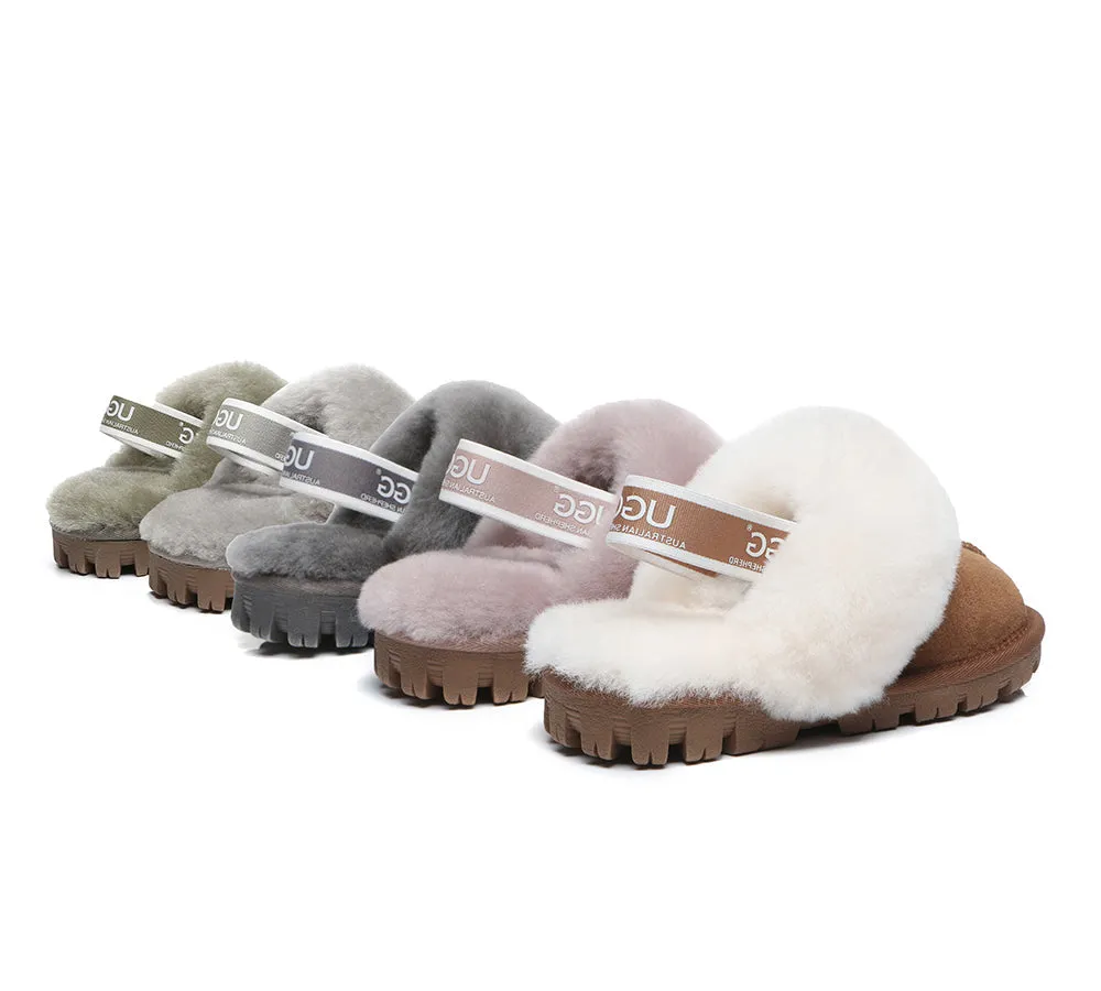 Kids Slingback Ugg Slipper Waffle Plus