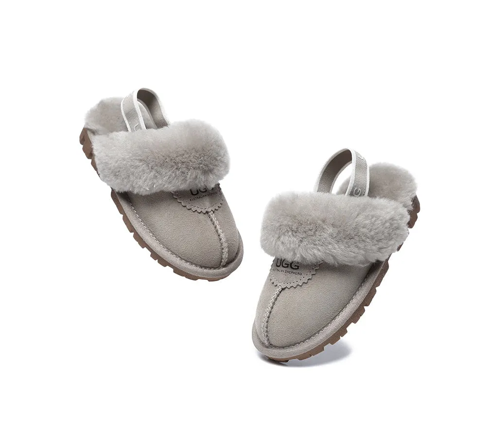 Kids Slingback Ugg Slipper Waffle Plus