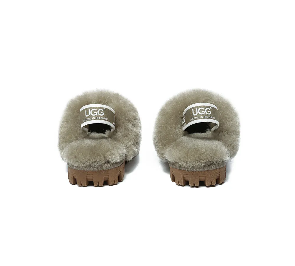 Kids Slingback Ugg Slipper Waffle Plus