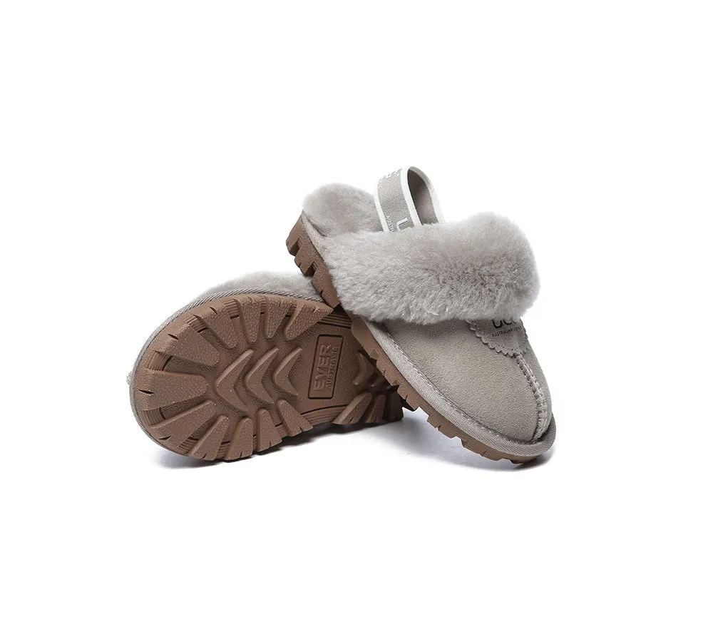 Kids Slingback Ugg Slipper Waffle Plus