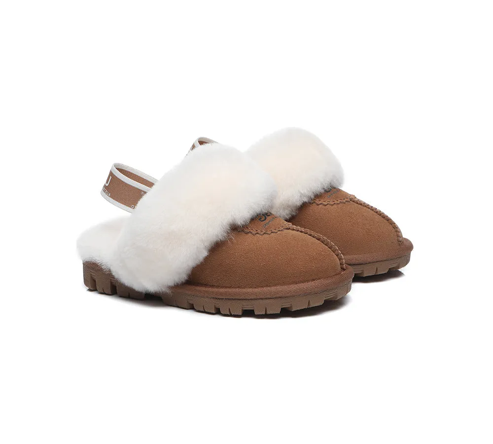 Kids Slingback Ugg Slipper Waffle Plus