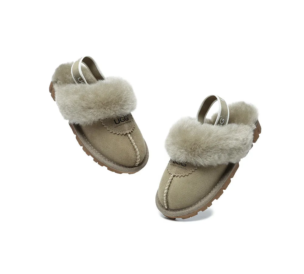 Kids Slingback Ugg Slipper Waffle Plus