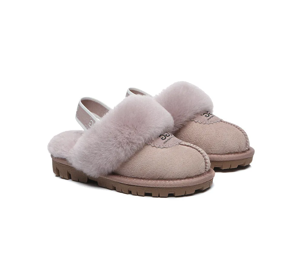 Kids Slingback Ugg Slipper Waffle Plus