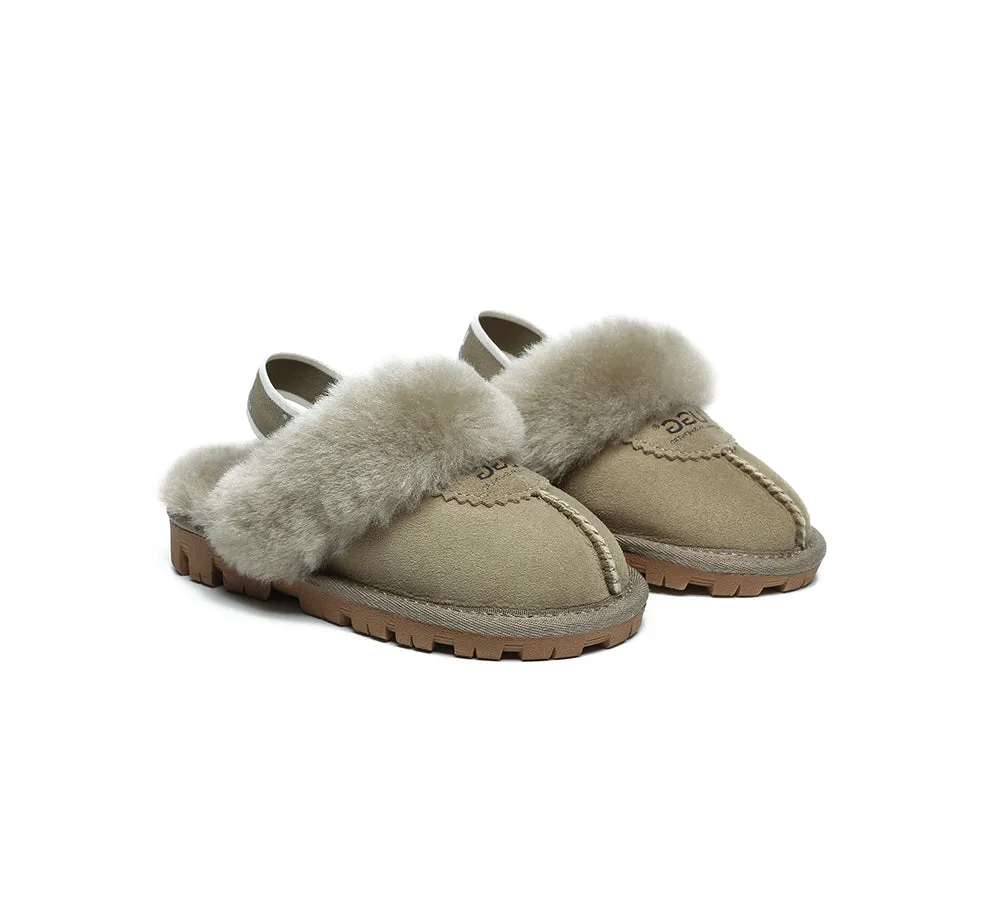 Kids Slingback Ugg Slipper Waffle Plus