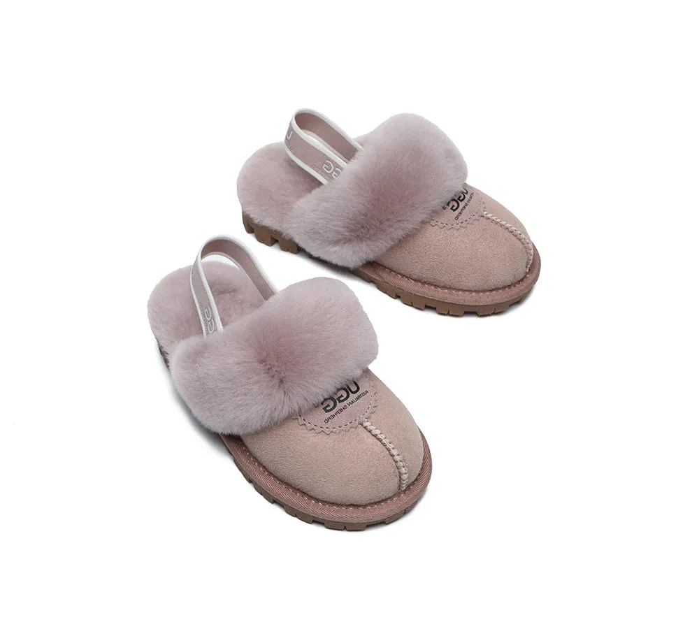 Kids Slingback Ugg Slipper Waffle Plus