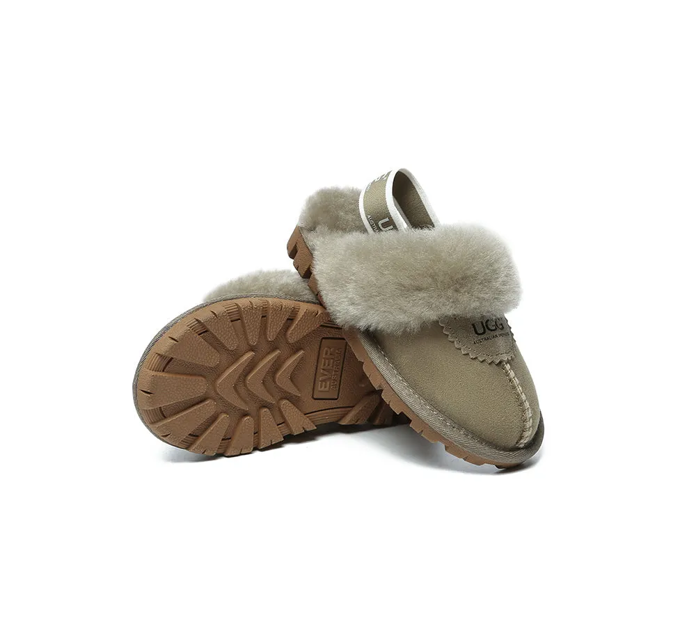 Kids Slingback Ugg Slipper Waffle Plus