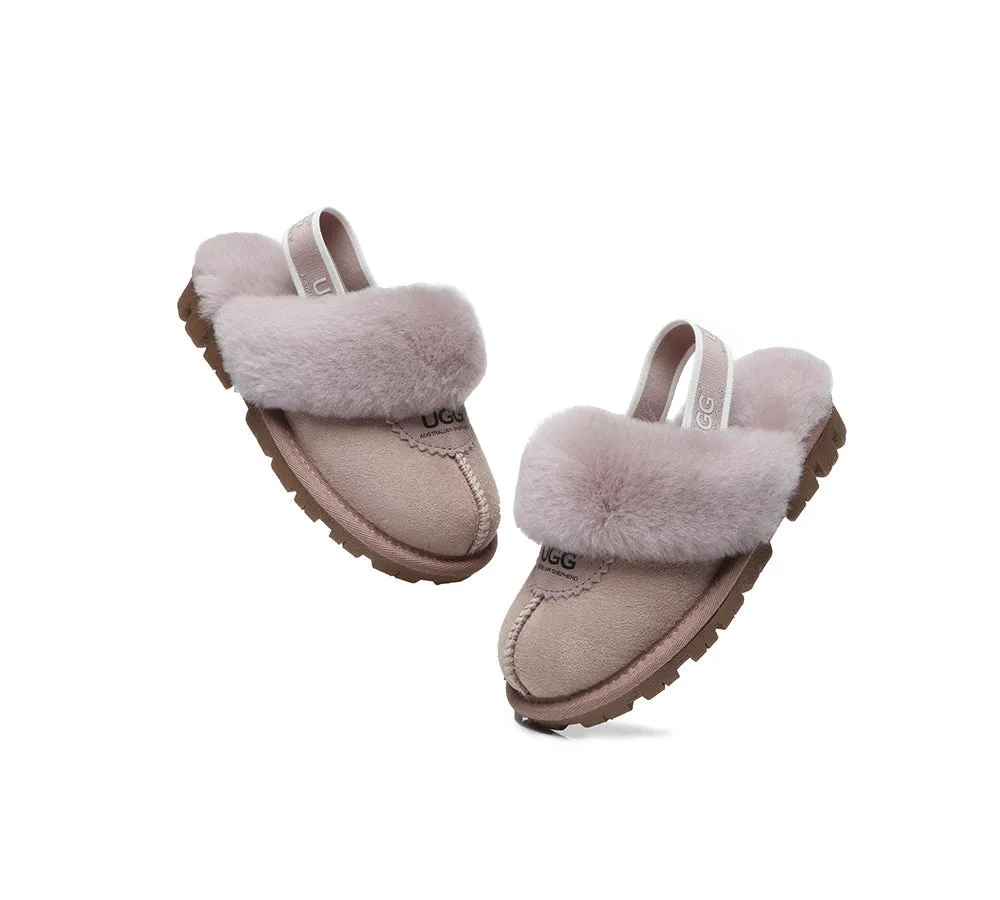 Kids Slingback Ugg Slipper Waffle Plus