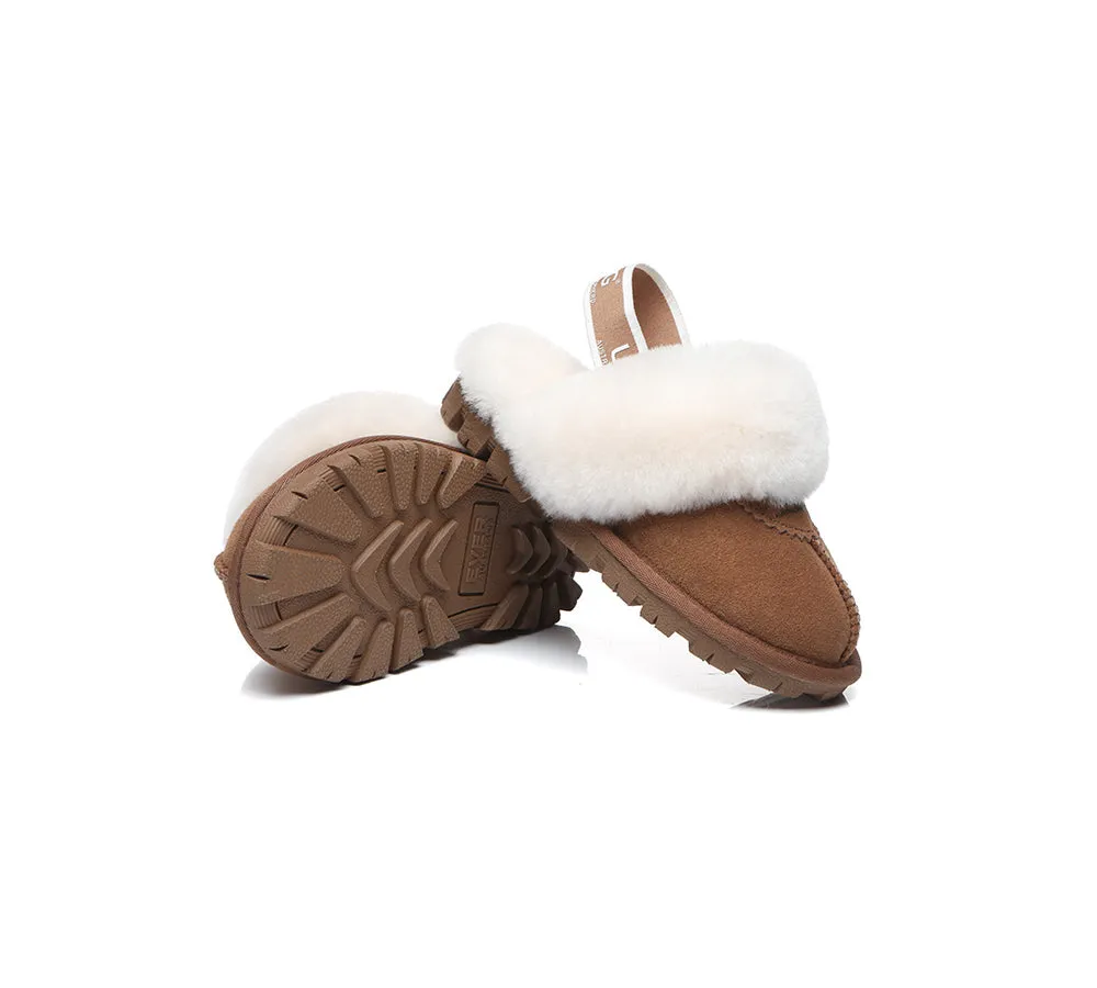 Kids Slingback Ugg Slipper Waffle Plus