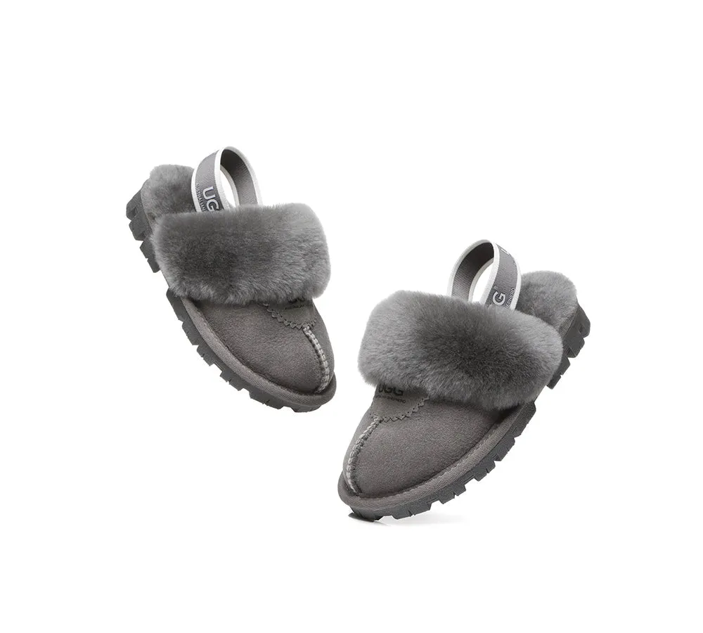 Kids Slingback Ugg Slipper Waffle Plus