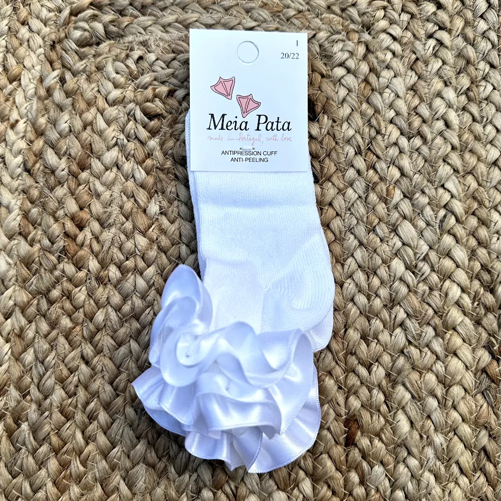 Meia Pata Baby White Dancers Ankle Socks