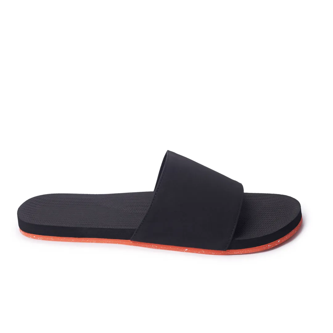 Men’s Slide Sneaker Sole - Orange Sole/Black