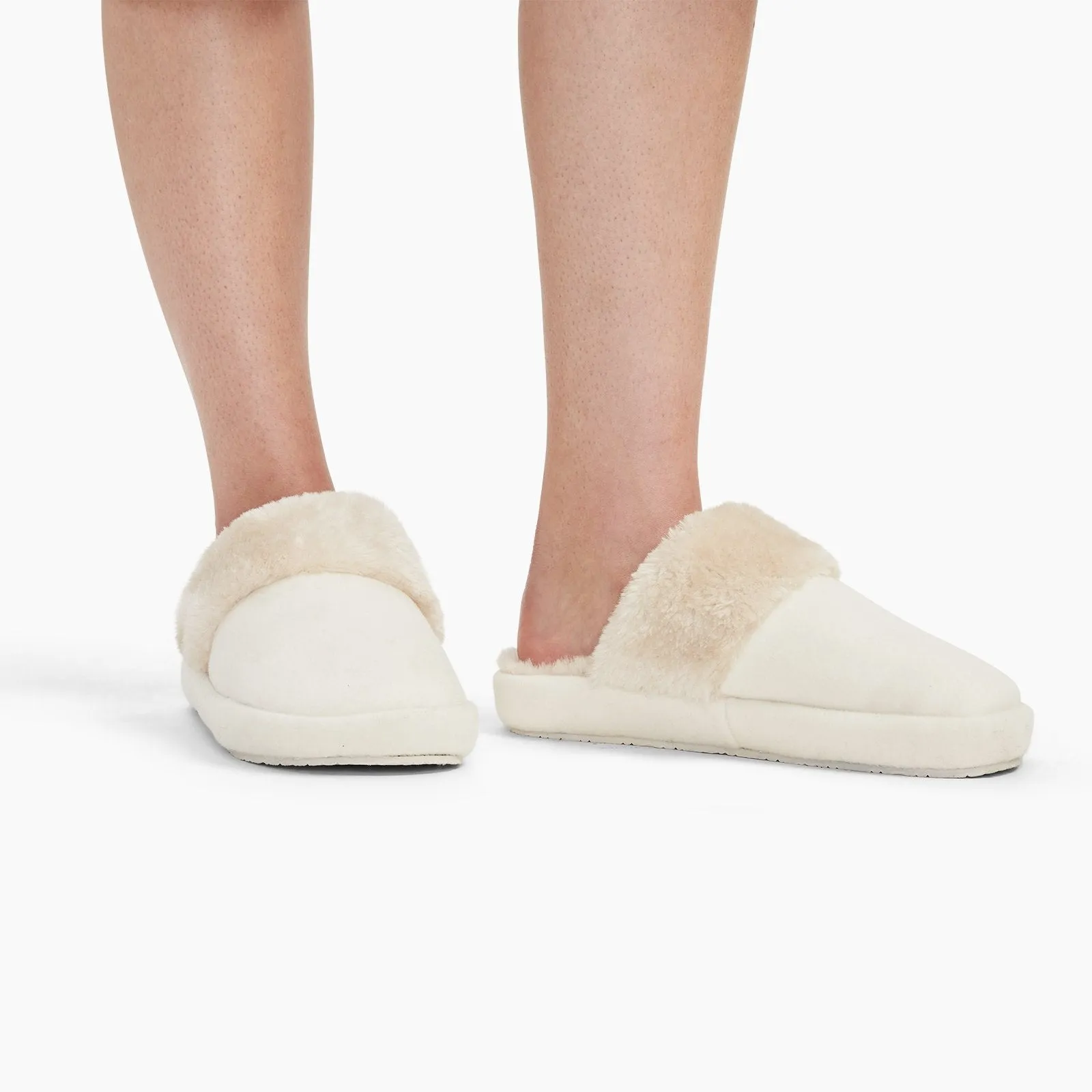 Merino Cashmere Fur Lined Slippers