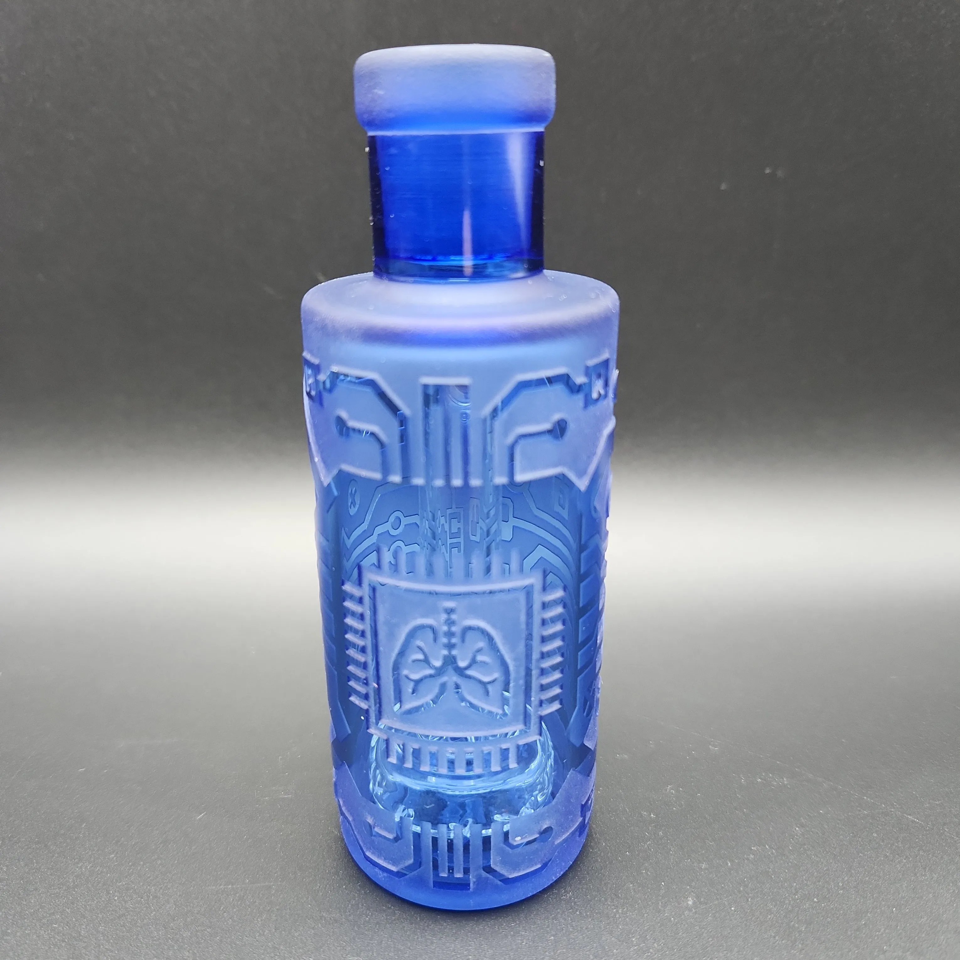 Milky Way Glass Circuitboard Wet Ash Catcher 14mm 45 degrees - Blue