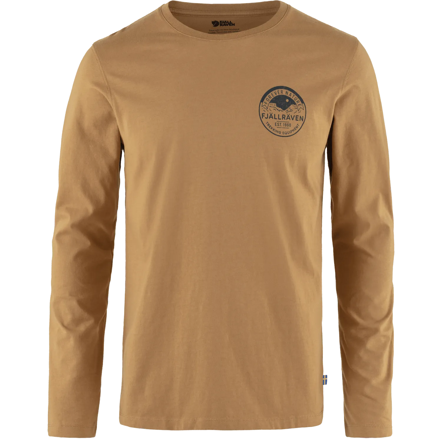 M's Forever Nature Badge LS Shirt - 100% Organic Cotton