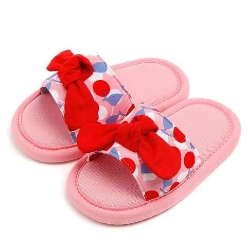 Ozkiz [Mini and Me] 'Flower Petal' Indoor Noise Reducing Slippers -  Made in Korea