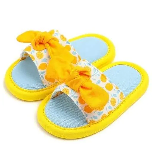 Ozkiz [Mini and Me] 'Flower Petal' Indoor Noise Reducing Slippers -  Made in Korea