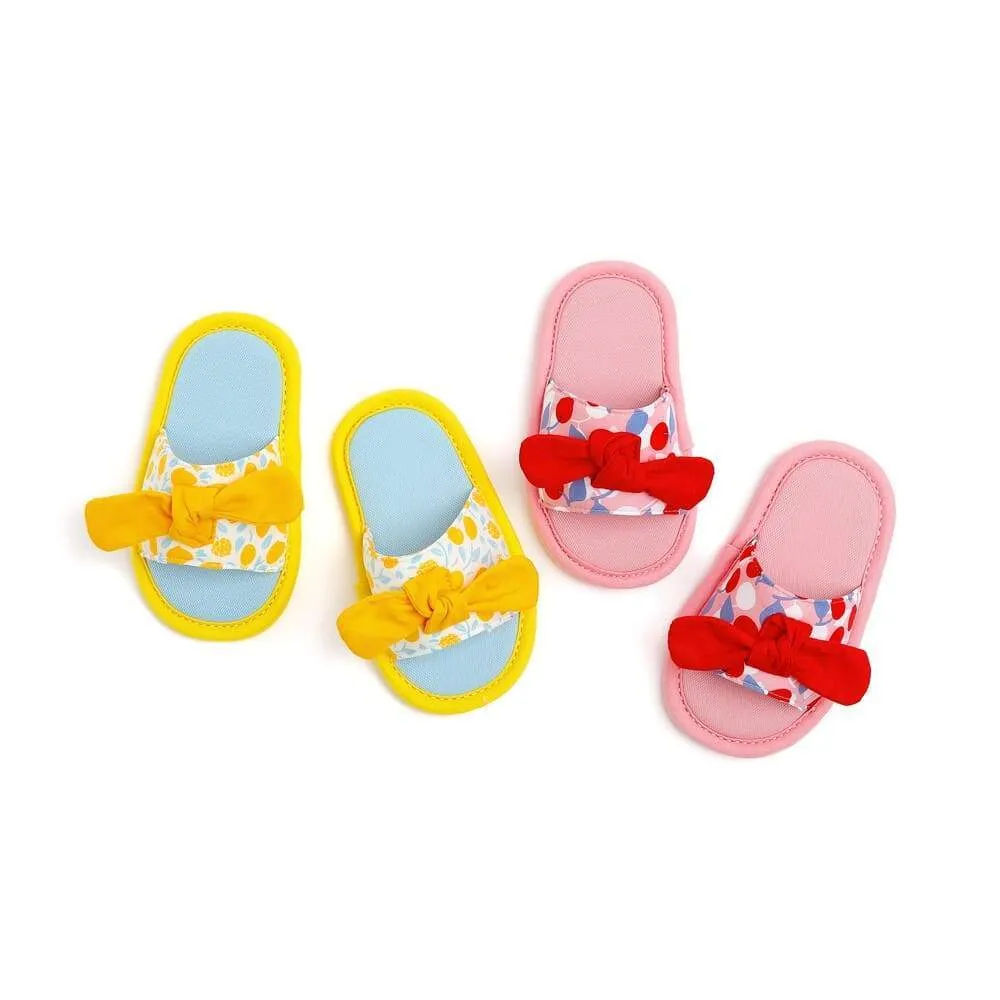 Ozkiz [Mini and Me] 'Flower Petal' Indoor Noise Reducing Slippers -  Made in Korea