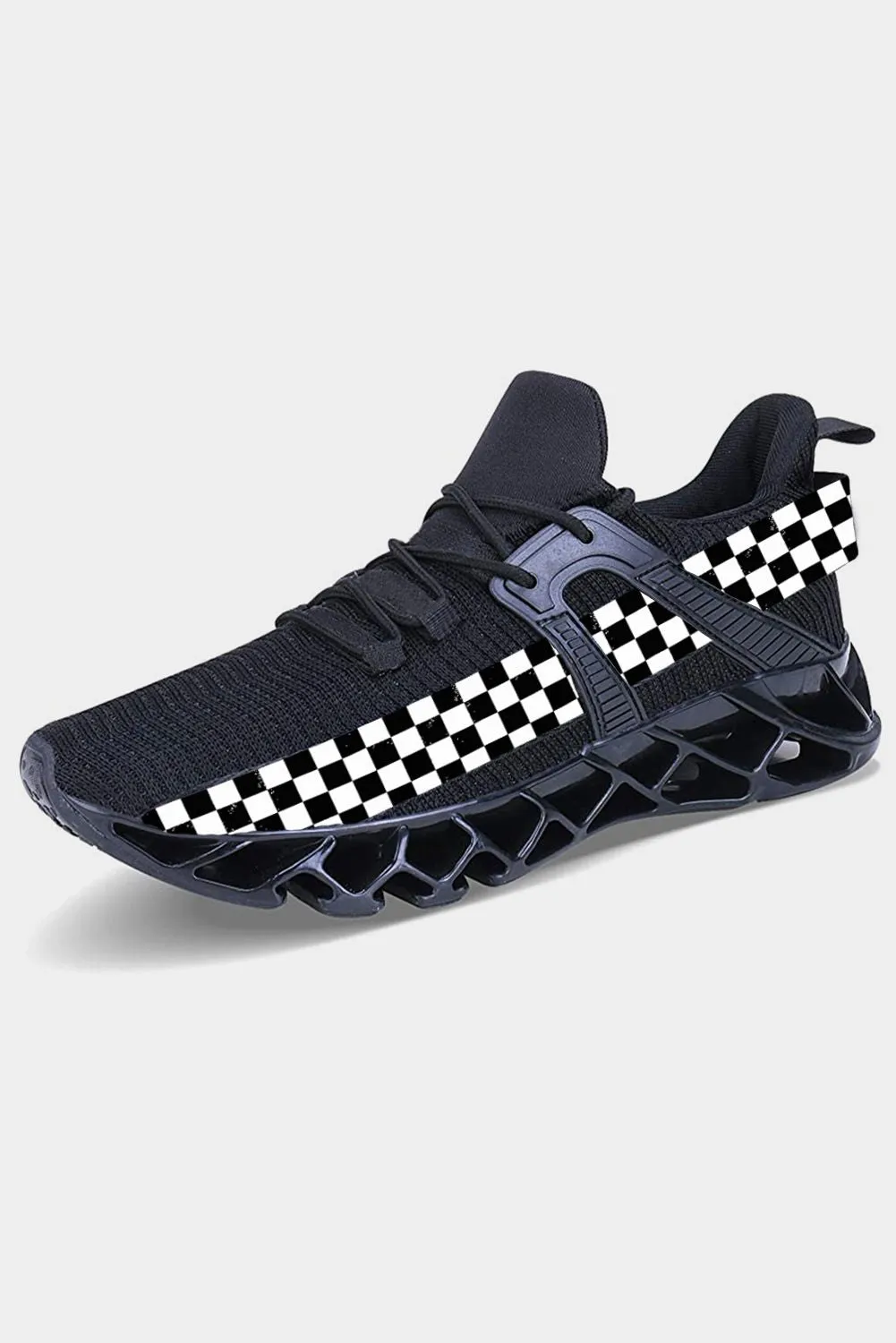 Plaid Shoes for Women Checkerboard Walking Running Shoes