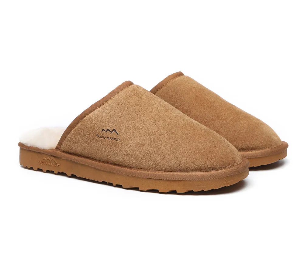 Premium Sheepskin Men Scuff Larry