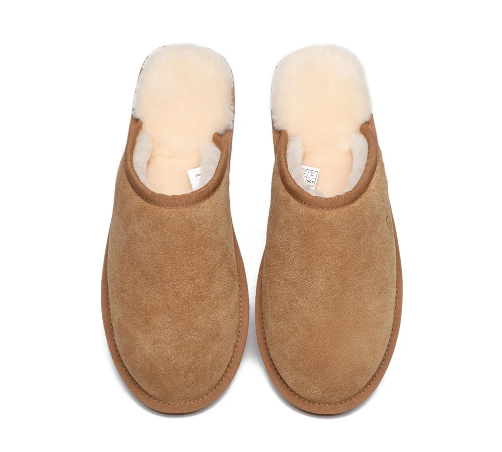 Premium Sheepskin Men Scuff Larry