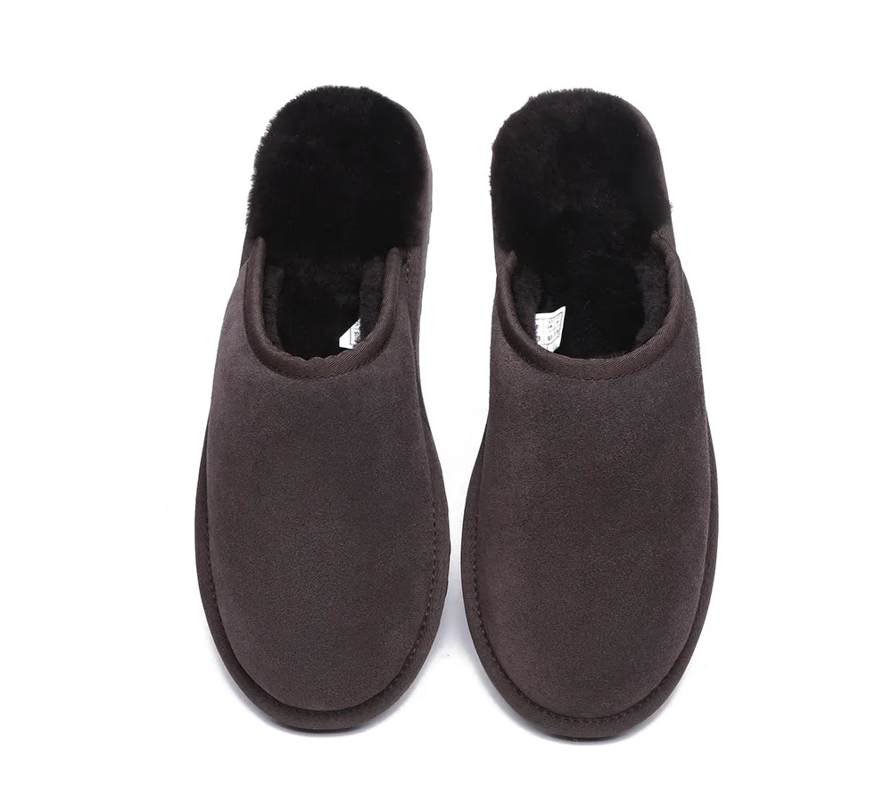 Premium Sheepskin Men Scuff Larry