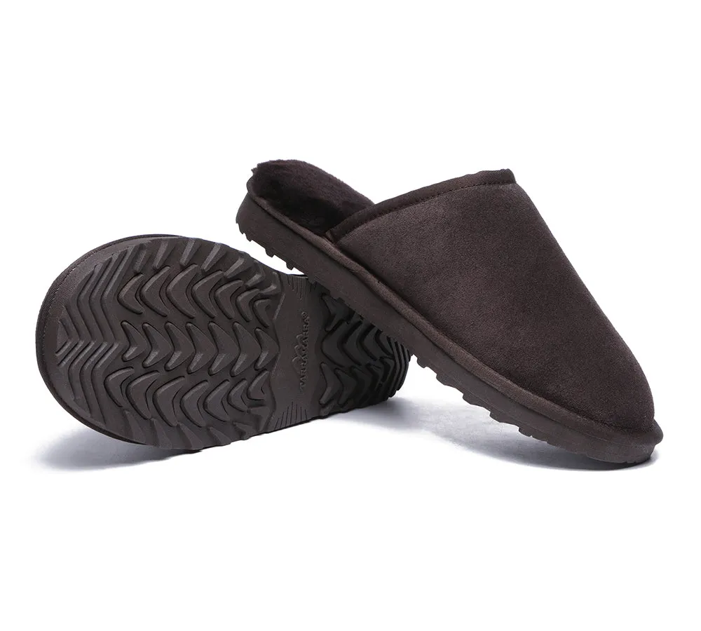 Premium Sheepskin Men Scuff Larry