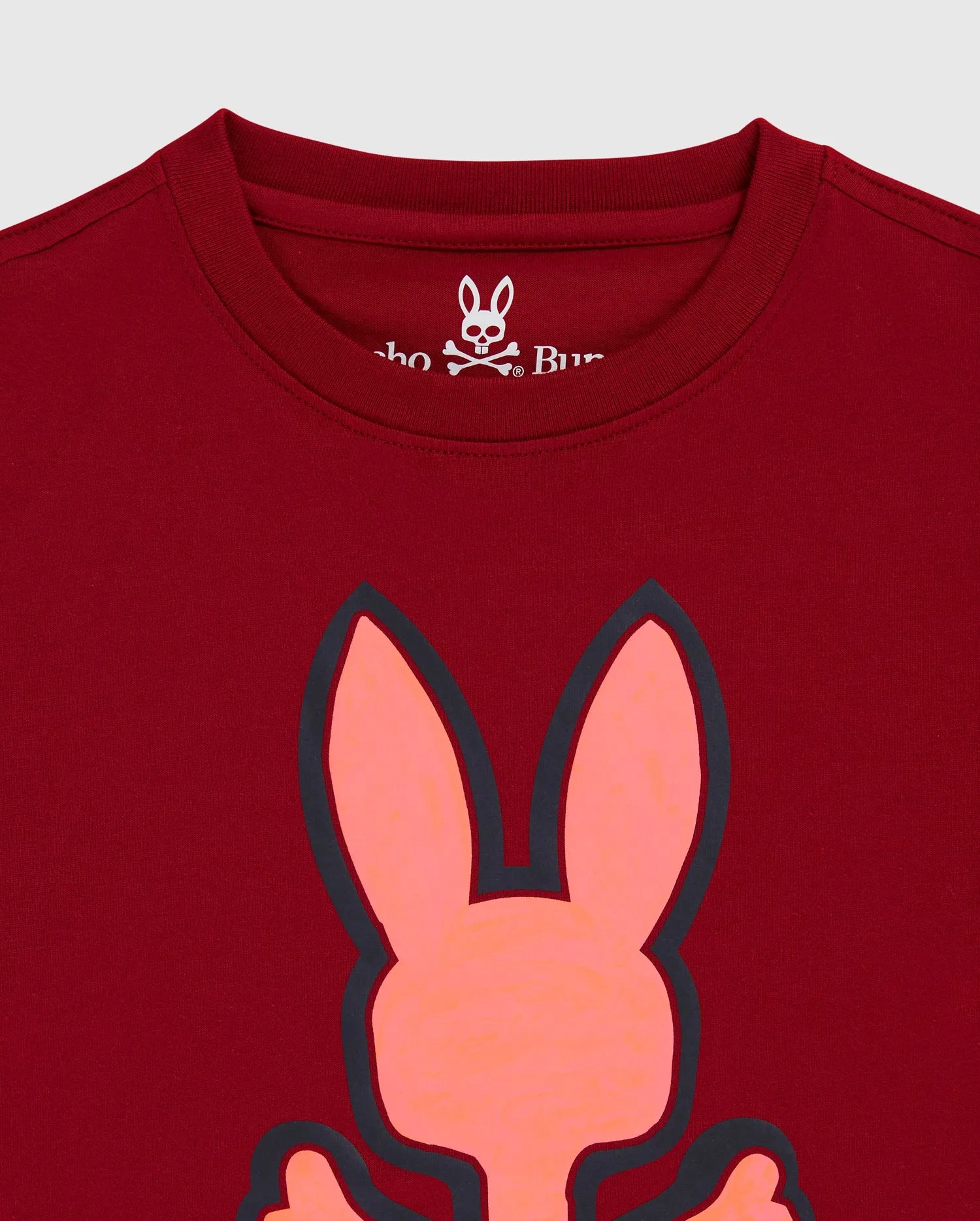 Psycho Bunny Bennett Graphic Tee in Mulled Wine