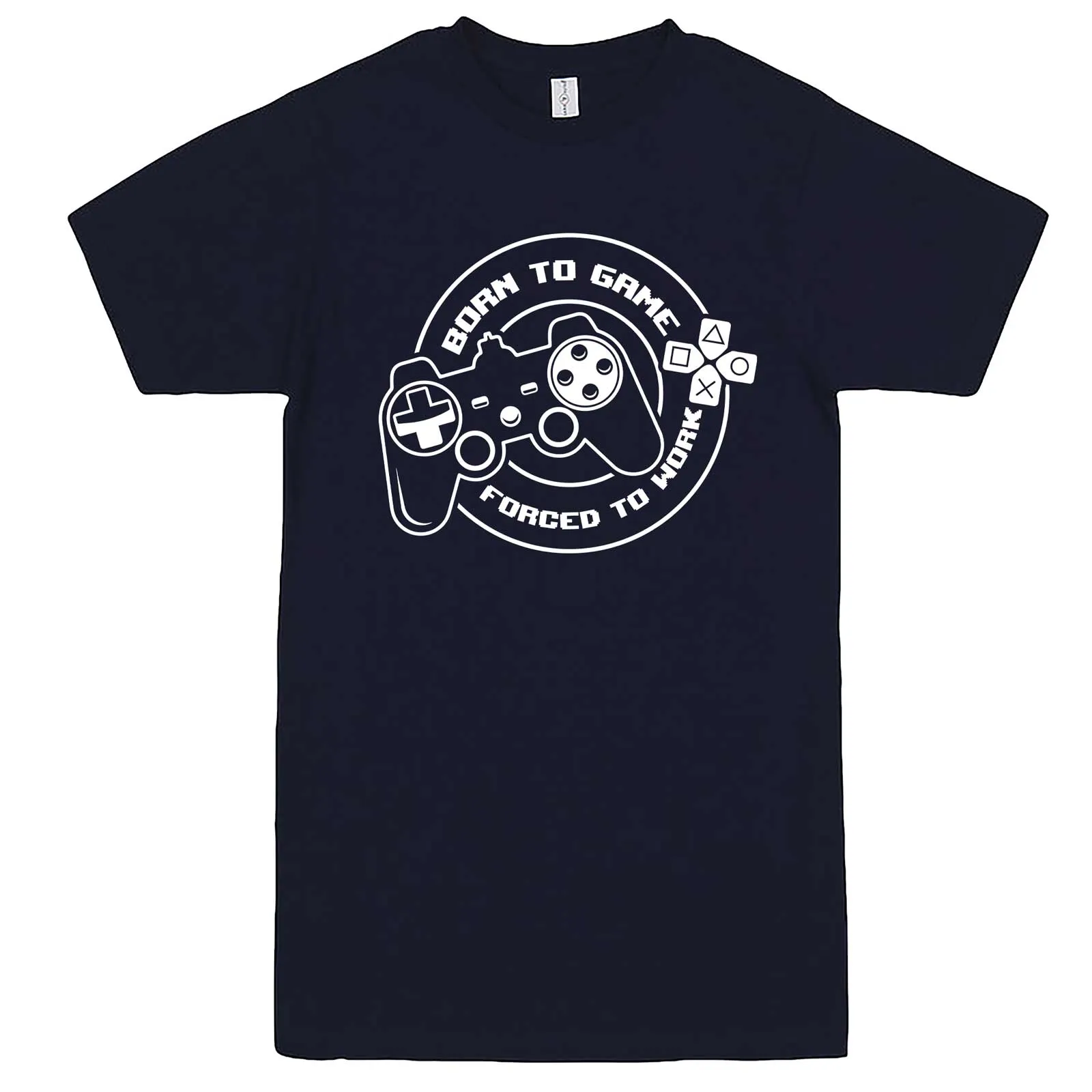 "Born to Game, Forced to Work" men's t-shirt