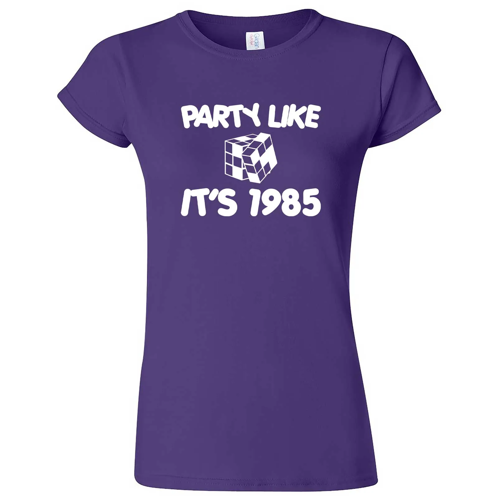 "Party Like It's 1985 - Puzzle Cube" women's t-shirt