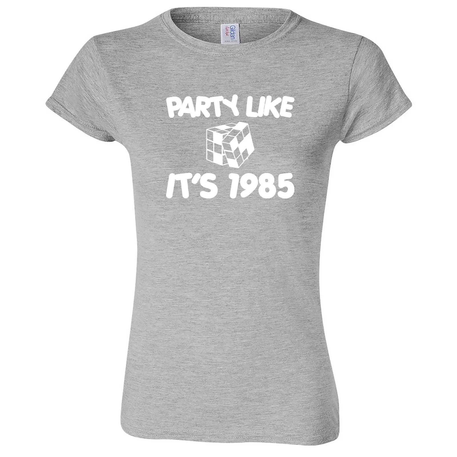 "Party Like It's 1985 - Puzzle Cube" women's t-shirt