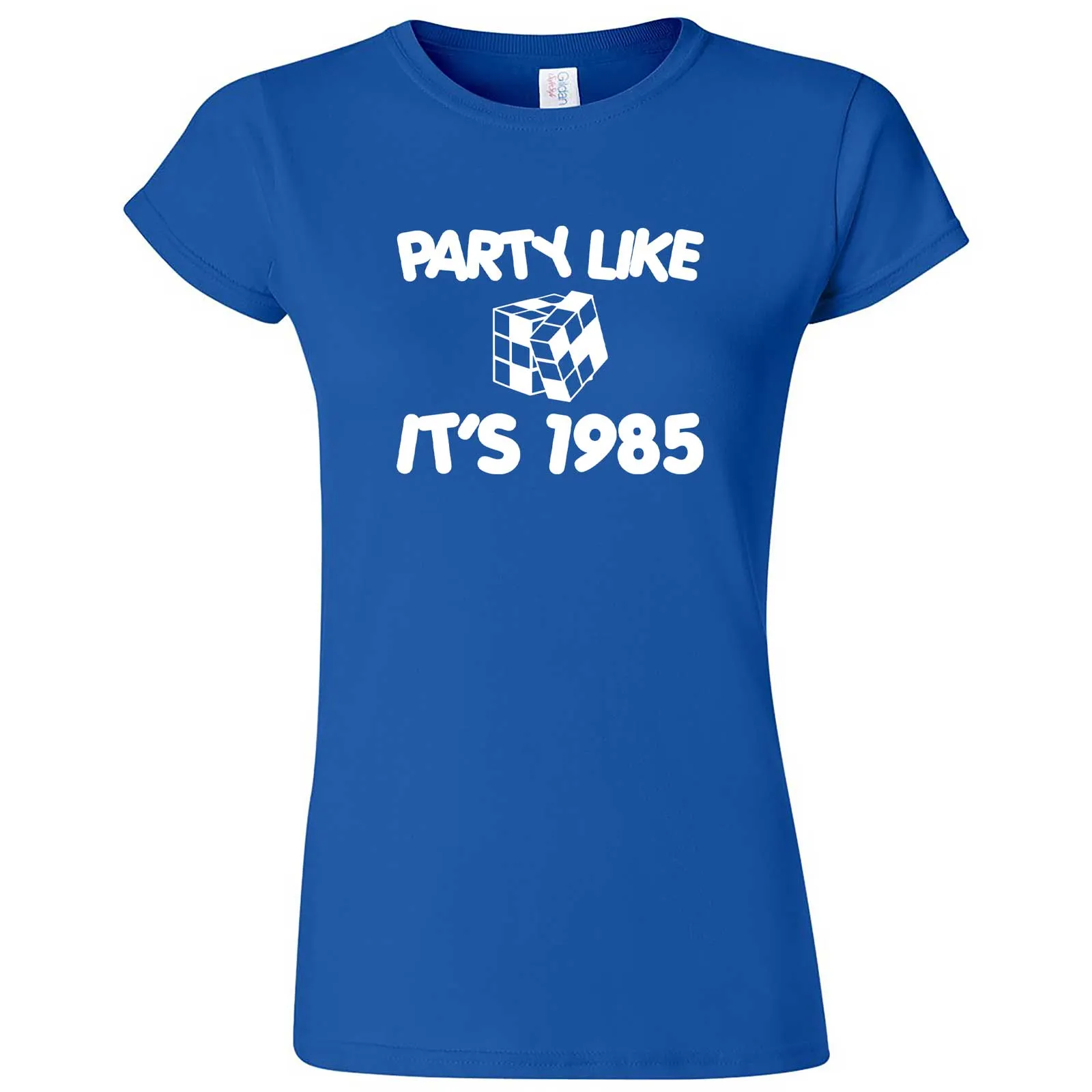 "Party Like It's 1985 - Puzzle Cube" women's t-shirt