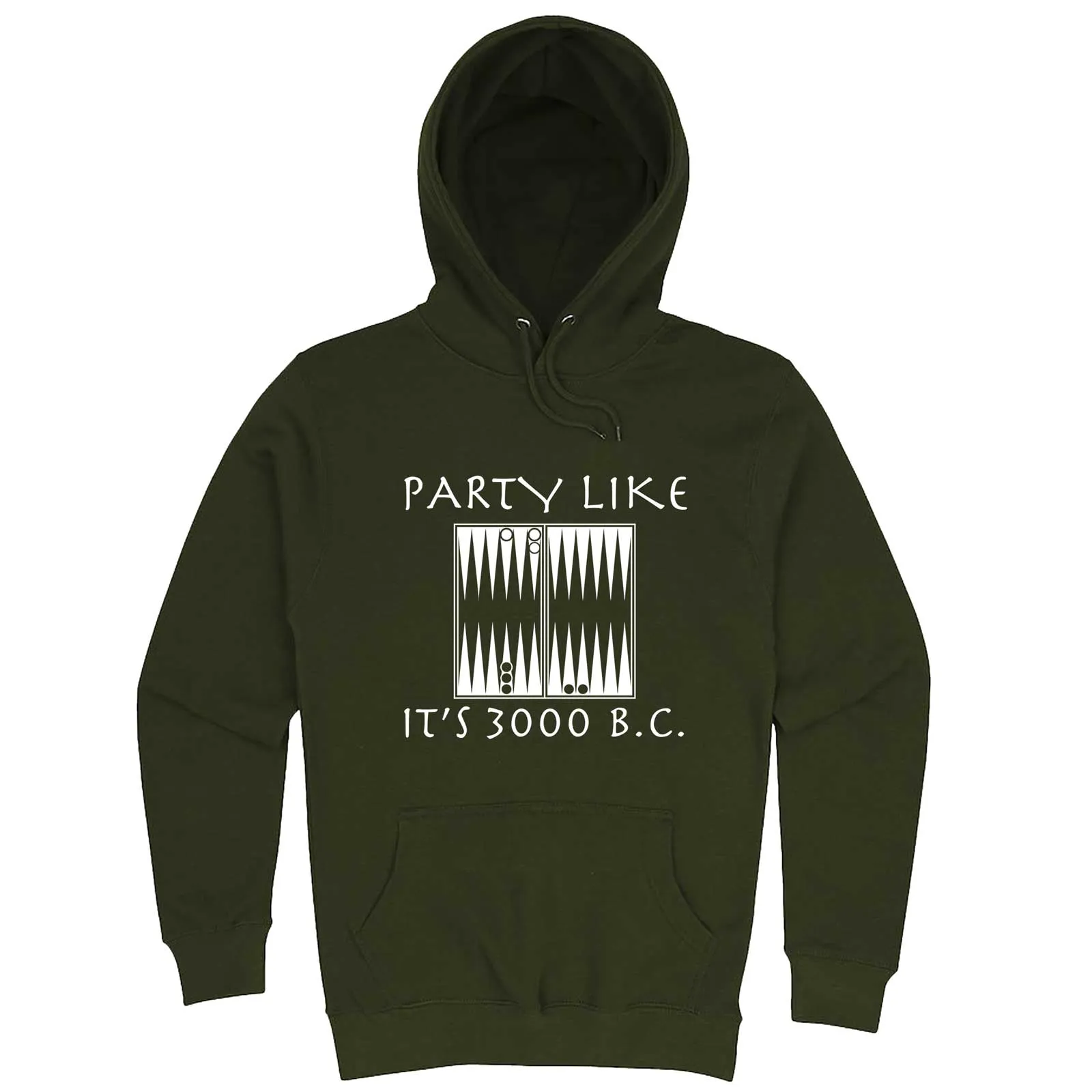 "Party Like It's 3000 B.C. - Backgammon" hoodie