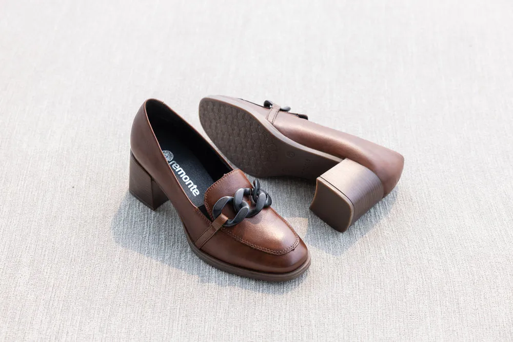 Remonte Trouser Shoes Brown Leather Work Shoes D0V00-22 sale