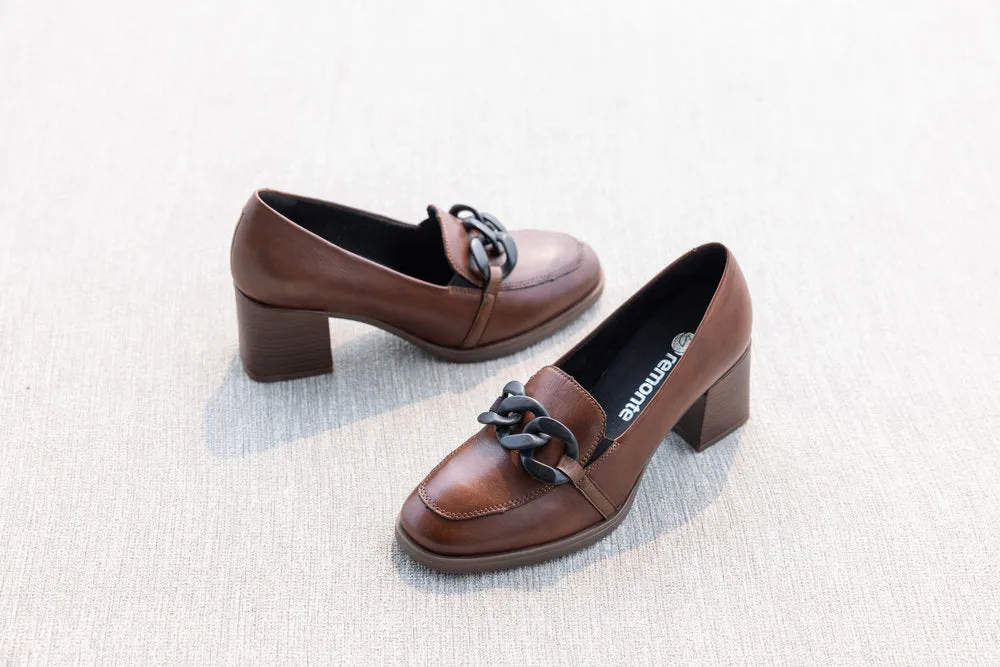 Remonte Trouser Shoes Brown Leather Work Shoes D0V00-22 sale