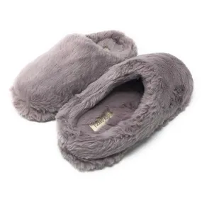 Sabrina Lilac Plush Slip On Slippers