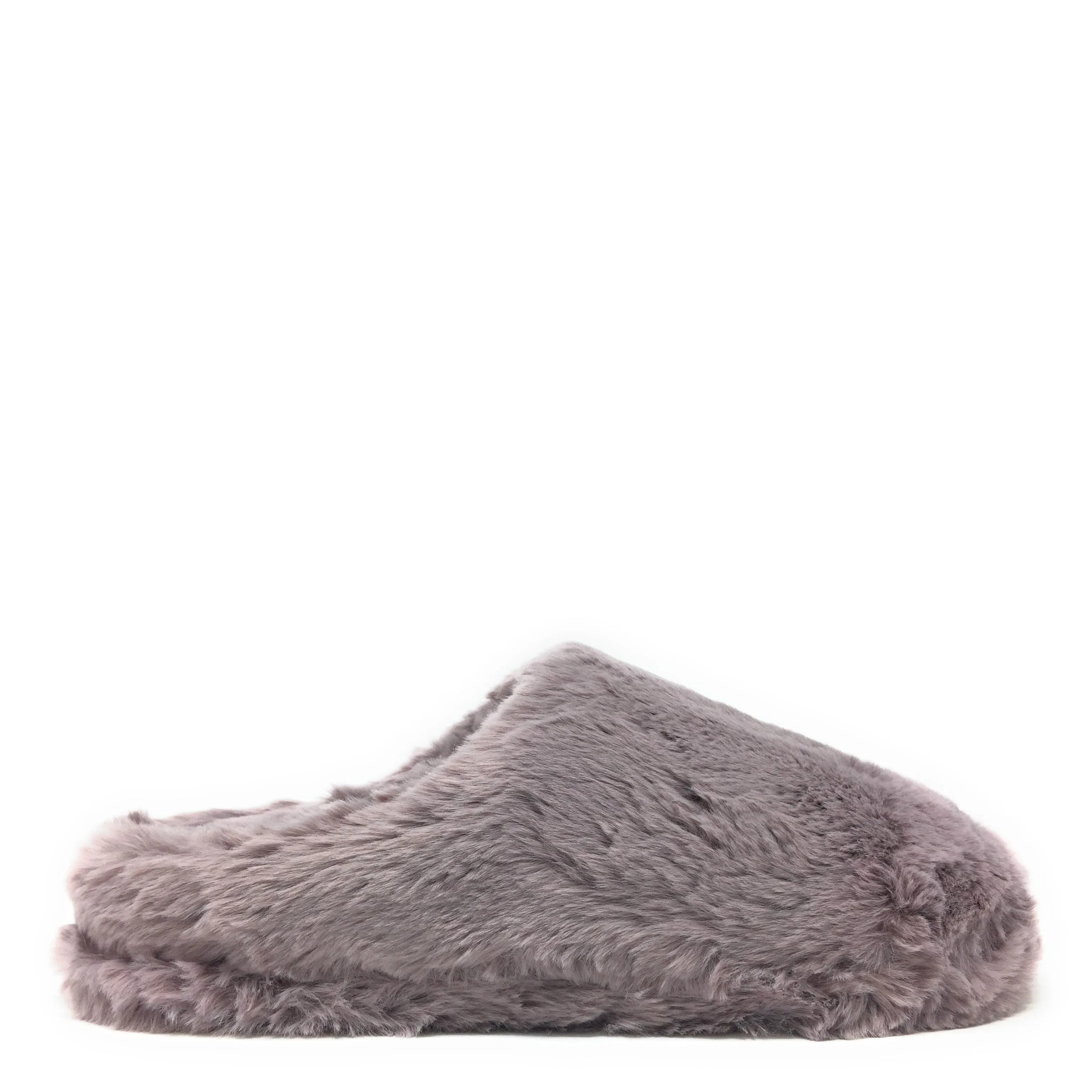 Sabrina Lilac Plush Slip On Slippers