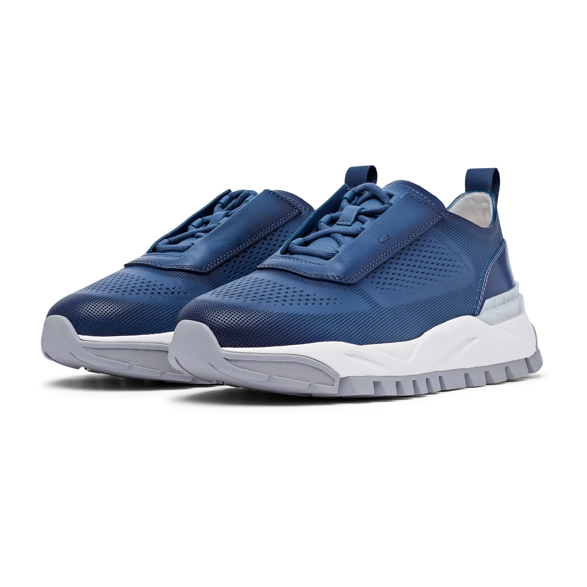 Santoni Tech Mesh Runner (Blue Navy)