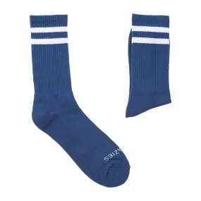 Socks | Navy & White